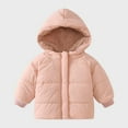 thumbnail image 2 of Toddler Winter Coat,Baby Boys Puffer Coat Hooded Jacket Zipper Up Down Coats for Baby Girls Baby Winter Jacket Warm Thick Clothes, 2 of 6