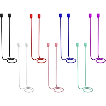 GJX 7Pcs Magnetic Anti-Lost Straps,Sport Earbud Lanyard Strap Soft Silicone Anti-Lost Cord Wireless Earbuds Lanyard Neck Rope