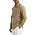 thumbnail image 4 of Gamivast Button Down Shirts for Men Long Sleeve Casual Dress Shirts with Chest Pocket Classic Fit Collared Tops Lightweight Comfortable Office Work Business Everyday, 4 of 6