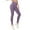 Purple, variant on Women's Tight Fitness Yoga Pants Trendy Nude Hidden Pocket High Waist Tummy Control Workout Running Yoga Leggings Blue XXL