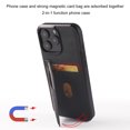 thumbnail image 2 of Decase PU Leather Shockproof Hybrid Case for iPhone 16 Pro Max with Magnetic Card Holder & Slim Back Cover,Credit Card Slots,Durable Stylish Protective Flip Wallet Cover for iPhone 16 Pro Max,Black, 2 of 6
