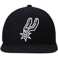 thumbnail image 2 of Men's Mitchell & Ness Black San Antonio Spurs Ground 2.0 Snapback Hat, 2 of 5