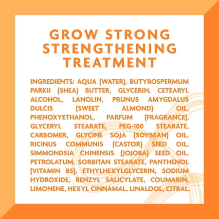 Cantu Shea Butter Grow Strong Strengthening Treatment with Almond Oil, 6 oz