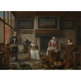 thumbnail image 2 of Hendrik Martensz. Sorgh 24x18 Gold Ornate Framed and Double Matted Museum Art Print Titled - Jacob Bierens and His Family (1663), 2 of 4