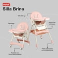 thumbnail image 2 of Silla Periquera Bebé 2 En 1 Motek Brina Reclinable Ruedas Seguridad Reposapie Reclinable Color Rosa, 2 of 6