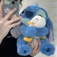 thumbnail image 3 of Peluche de pato Kawaii Stitch, muñeco de peluche de Lilo Stitch con dibujos animados, almohada de peluche suave, decoración del hogar, regalo de vacaciones para niños, 3 of 4