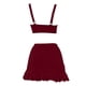 thumbnail image 3 of Traje de baño de dos piezas Tankini para mujer, estilo conservador de primavera, con falda de color liso y abertura en la parte delantera, tankinis para mujer, trajes de baño de dos piezas para mujer,, 3 of 6