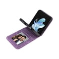 thumbnail image 3 of Dteck for Galaxy Z Flip 5 Wallet Case, Business Style Premium PU Leather Galaxy Z Flip 5 Card Holders Slim Fit for Women Men Protective Phone Case for Samsung Galaxy Z Flip 5 5G 2023,Purple, 3 of 6