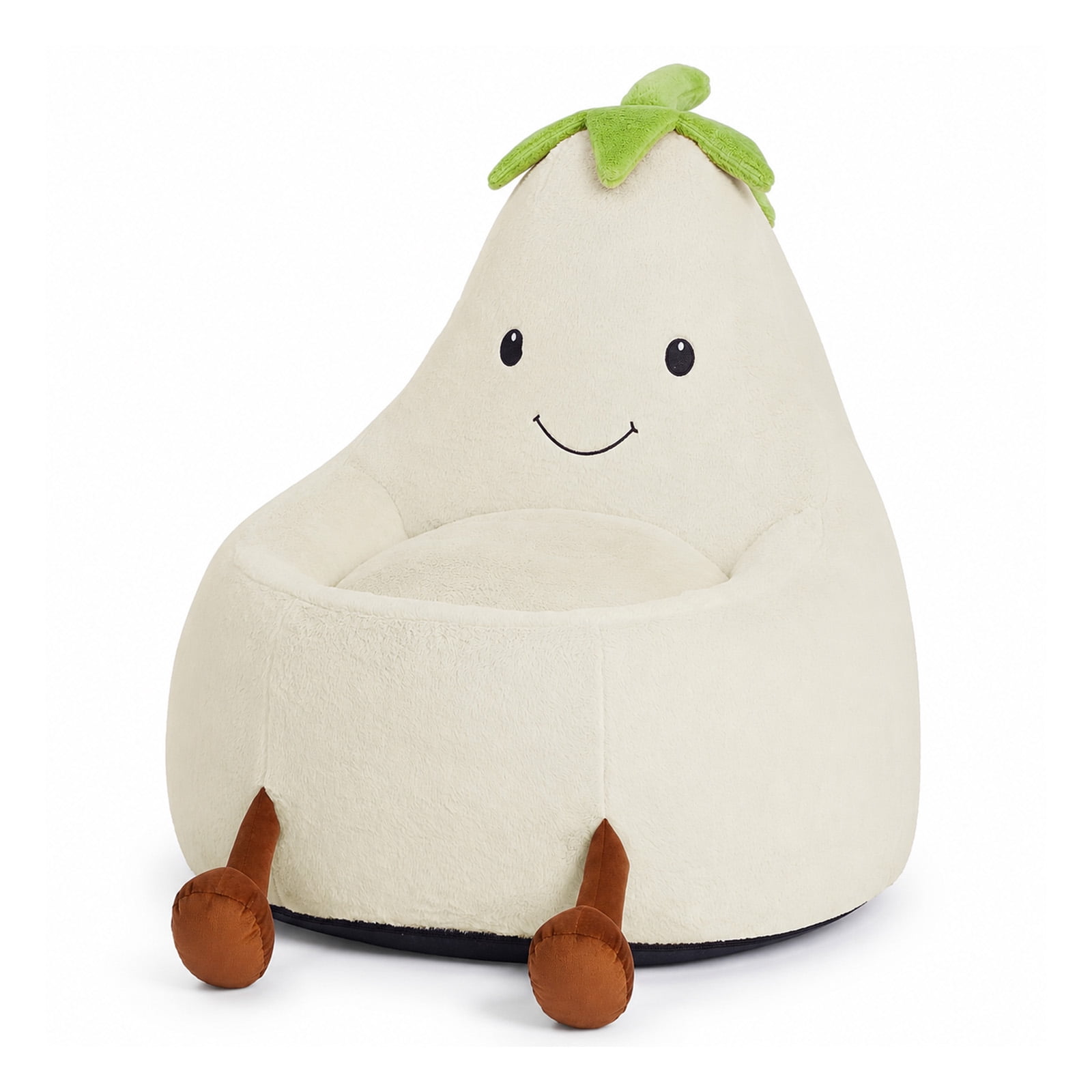 Alvantor Kids Bean Bag Chair, Stuffed Toddler Couch with Artificial Rabbit Fur Cover for Teens & Kids, Comfy Lazy Sofa Chair for Reader, Living Room, Bedroom