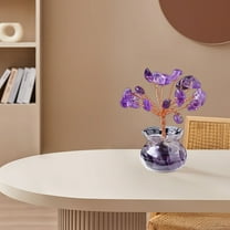 Btomtd Cute Gifts,Centerpiece Table Decorations Crystal Tree Natural Crystal Chip Trees Hand Woven Crystal Tree Ornament Desktop Decoration