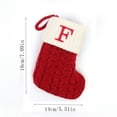 thumbnail image 2 of Guozer Red & White Christmas Stockings - Hanging Sock for Tree or Mantel, Holds Candy & Gifts（F）, 2 of 2