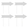 thumbnail image 1 of Blank  Signs with Stakes, White Water Proof Directional Signs  for Party Decor, 1 of 7
