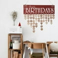 thumbnail image 3 of Prettyui Wooden Birthday Reminder Board Plaque Sign Family DIY Calendar Decoration, 3 of 3