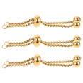 thumbnail image 1 of SHISUYAN 3 Pcs Chaînes d'Extension de Bracelet Réglables en Acier Inoxydable Doré pour Fabrication de Bijoux 0.87 Pouces, 1 of 8