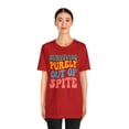 thumbnail image 4 of Funny T-Shirt, Surviving Purely Out Of Spite Top, Vistage Tee Shirt Cancer, 4 of 12