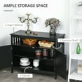 thumbnail image 4 of HOMCOM Buffet de Cuisine, Armoire Buffet, Table Console de Rangement en Bois, 4 of 10