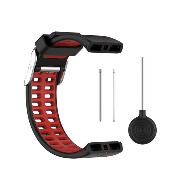 Bandas De Reloj De Silicona Bandas De Repuesto Correa De Reloj Suave Y Cómoda De Dos Colores Compatible Con Polar V800 seitruly EL017927-02