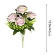 thumbnail image 3 of Ramo Artificial de 7 Rosas Búlgaras | Flores Decorativas de Plástico Multicolor | 48 Cm | Proyectos para El Hogar y El Jardín, 3 of 6
