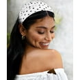 thumbnail image 5 of 4 Packs Polka Dot Headbands for Women Wide Stylish Head Wraps Thick Hairbands Large African Sport Yoga Turban Headband Hair Accessories, 5 of 11