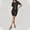 Black, variant on Women's Leather Bodycon Knee Length Dress Slim Fit Elegant Party Outfit Long plus Size Dress Dress for Women Elegant plus Size Long Womens plus Dresses after 5 Dresses plus Long Long Wrap Dresses for