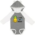 thumbnail image 3 of Inktastic I Love My Mama with Pineapple Boys Long Sleeve Baby Bodysuit, 3 of 5