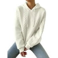 thumbnail image 3 of Womens Hoodies Oversized Hooded Sweatshirt Casual Long Sleeve Drawstring Pullover Tops Apricot Color XL, 3 of 7