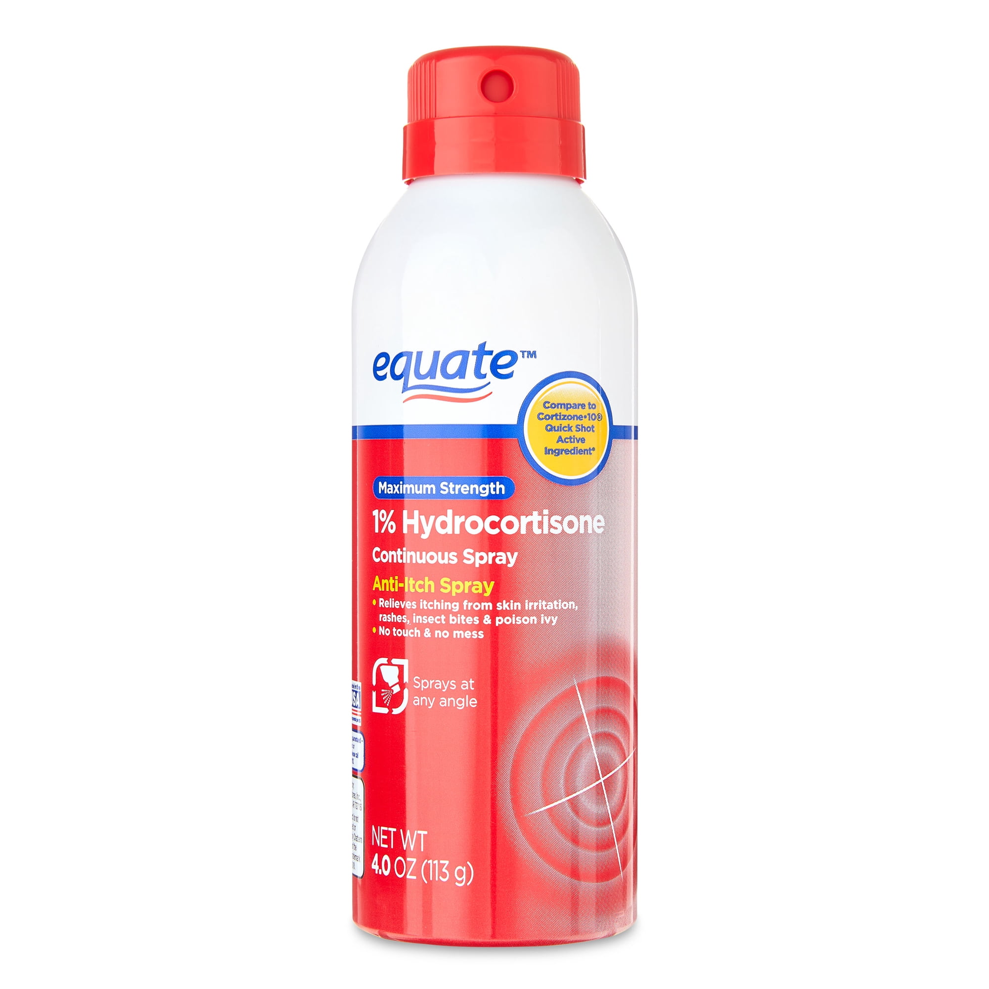 Equate Maximum Strength Anti-Itch Continuous Spray, 4.0 oz
