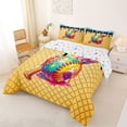 thumbnail image 2 of Erosebridal Kawaii Ice Cream Baseball Full Size Comforter Sets,Sport Games Bedding Sets For Kids,Reversible,3-Piece, 2 of 7
