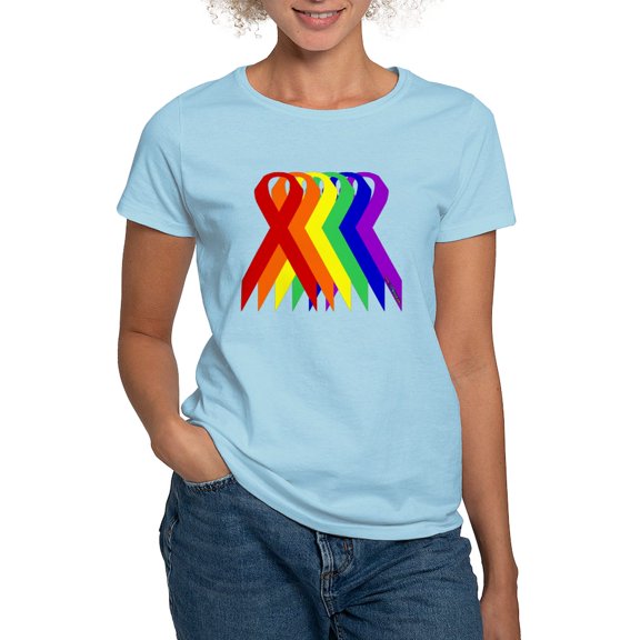 CafePress - Ribbons For All Women's Light T Shirt - Women's Classic T-Shirt