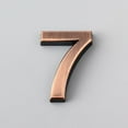thumbnail image 2 of Adhesive Glossy 3D House Number Door Plate Sign Outdoor Hotel Room Number, 2 of 8