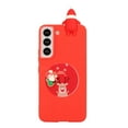 thumbnail image 3 of for Samsung Galaxy S22 6.1" Christmas Theme Case, Flexible TPU Case with Kickstand & Cute Mirror Christmas Deer Full Body Protective Case for Samsung S22 Women Ladies Girls, Santa Claus, 3 of 7