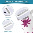 thumbnail image 5 of Ryvnso 30 oz Tumbler with Handle and Straw Cute Octopus Cartoon Insulated Stainless Steel Travel Mug with Lid, 5 of 9