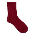 thumbnail image 4 of Joyspun Textured Dress Crew Socks for Women, Sizes 4-10, 4-Pack, 4 of 6
