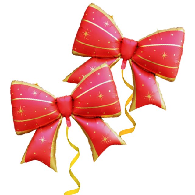 Globo de aluminio GLASNES con corbatín rojo dorado de 90 cm para fiesta de baby shower