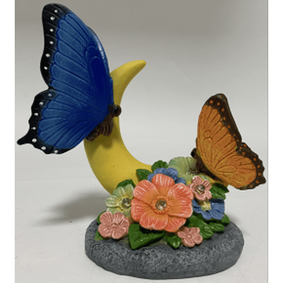 Solar Garden Butterfly Statue Decor for Yard Lawn Patio Outdoor, Unique Thanksgiving Anniversary Housewarming Decoration Gifts for Mom Grandma Women
