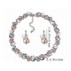 thumbnail image 2 of Hmwy-artificial Pearl Set Alloy Crystal Necklace Earrings For Ceremony, 2 of 2