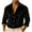 Black, variant on Mens Velvet Shirts Dressy Long Sleeve Button Down Tops Casual Retro Soft Blouses Fashion Loose Shirt Red XXXL(XXXL)