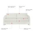 thumbnail image 2 of Beautiful Drew 72.2" Sofa by Drew Barrymore for Adults, Cream Bouclé, 2 of 11