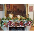 thumbnail image 2 of Coronas de Navidad para puerta delantera, guirnalda densa verde, agujas de pino de ratán PE, decoraciones navideñas para ventanas de escaleras, 1,9 m/0,5 m, 2 of 5