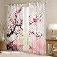 thumbnail image 2 of Manfei Cherry Blossoms Black Out Curtains for Boys Girls,Pink Sakura Curtains Pack of 2 (42x63 Each),Japanese Style Bedroom Curtains,Luxury Bedroom Decor, 2 of 6