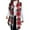 18#Red, variant on Long Plaid Vest for Women 2025 Fall Winter Sleeveless Blazer Jackets Outerwear Trendy Tops Multicolor XL
