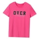 thumbnail image 3 of Camiseta para mujer con cuello redondo, disfraz simple, ropa ligera, manga corta XL, 3 of 8