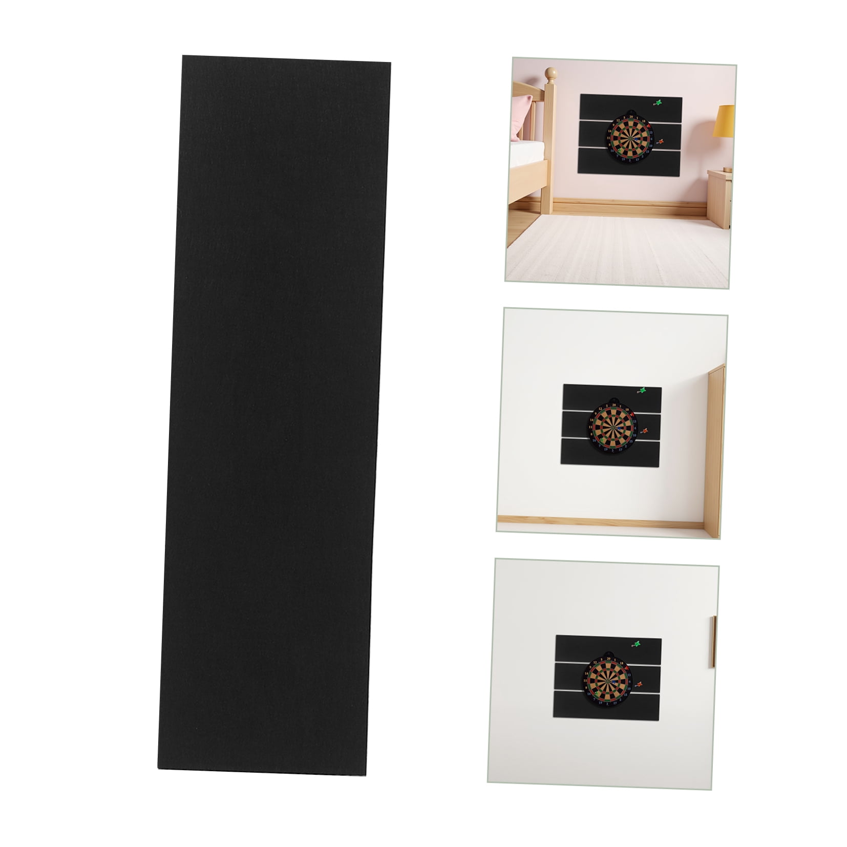 SEWOART 2Pcs Dart Board Felt Backboard Wall Cushion Pads with Removable Adhesive and Noise Reduction