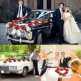 thumbnail image 5 of Decoración de coche para boda, decoración de coche, decoración de organza, decoración de rosas para pareja de novios, guirnalda de boda, decoración de coche para boda, romántico día de San Valentín, 5 of 5