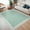 green, variant on Washable 2x6 Runner Rug Beige Gray Long Non-Slip Carpet Foldable Bordered Low Pile Stain Resistant Indoor Accent