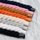 thumbnail image 5 of Cordones de algodón gruesos de tres hebras, redondos, de 0,8 cm de ancho, de un solo color, personalizados, en blanco, negro y beige, con diseño grueso y retorcido, 5 of 5