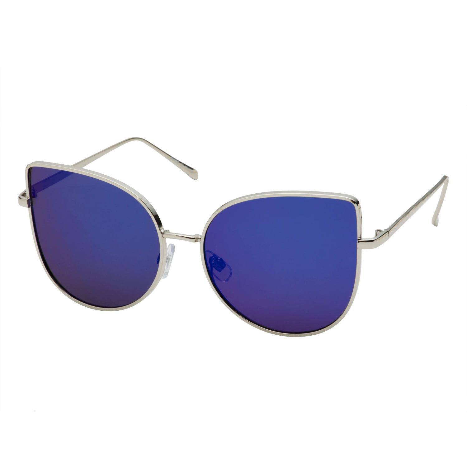 GrinderPUNCH Blue Blocking Plastic Aviator Sunglasses - UV400 Protection For Driving - View #9