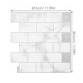 thumbnail image 2 of Houderco Papel Tapiz Autoadhesivo Impermeable Para Cocina Gris Claro Con Azulejo 3D Gel, 2 of 7