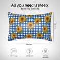thumbnail image 5 of Pofeuu Sunflowers Print Satin Pillowcase for Hair and Skin Pillow Cases, Silk Pillow Cases, Soft Cooling Pillow Covers, 20x30 Inches（Pillow core not included）, 5 of 7