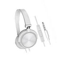 thumbnail image 2 of pitrice S1 Casque Filaire Portable 3,5 mm Stéréo Pliable Blanc avec Micro, 2 of 9